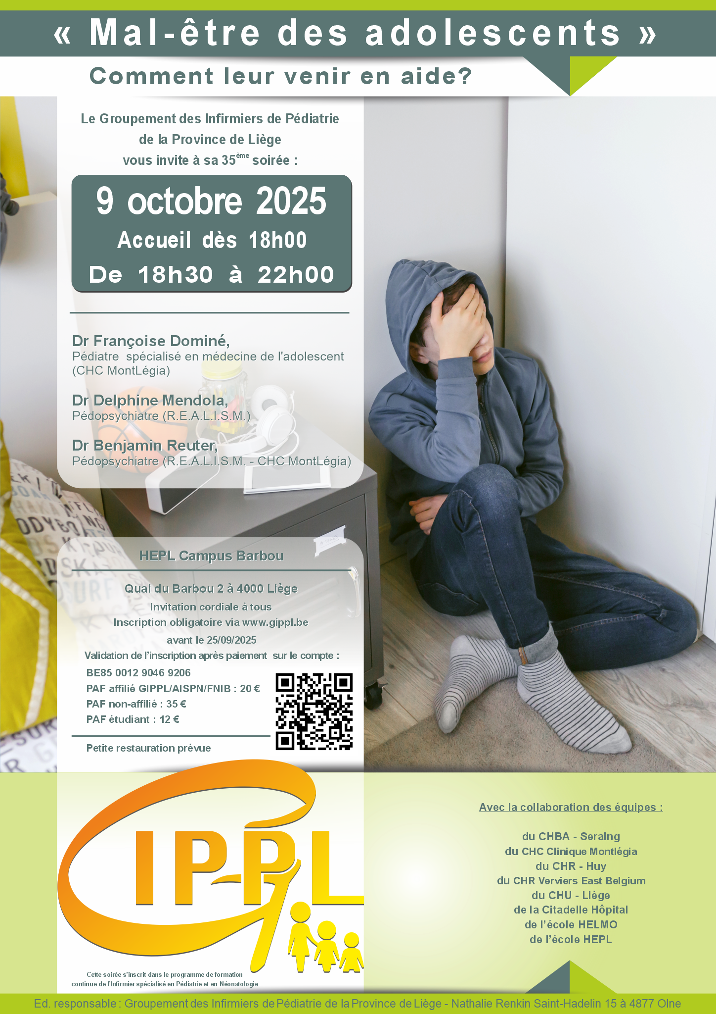 Soirée GIPPL - « Mal-être des adolescents »